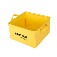 Sac seau pliable multifonctionnel portable 500D en PVC pour le lavage des fruits, la pêche en plein air, étanche