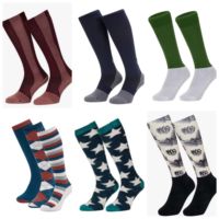 Vente en gros de chaussettes d'équitation personnalisées de haute qualité avec impression par sublimation pour femmes et enfants