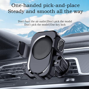 Supporto per telefono con presa d'aria per auto con rotazione a 360 ° con una sola mano, senza strumenti necessari per il montaggio stabile universale antiurto impermeabile - Product Image 4