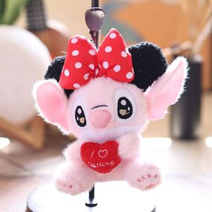 Ba lô trẻ em, túi xách nữ, đồ chơi búp bê 3D, móc khóa hình hoạt hình Stitch chất lượng cao, chống thất lạc, bán buôn - Product Image 2