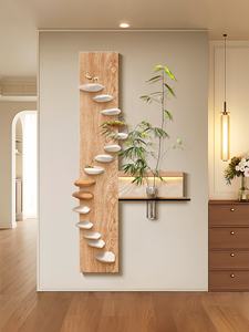 Applique murale tridimensionnelle en grès sur le thème de l'<span class=keywords><strong>ascension</strong></span> de style vintage Suspension décorative d'entrée pour la décoration de la maison de couloir - Product Image 3