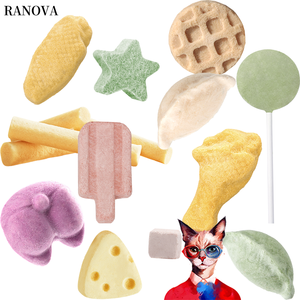 Friandises <span class=keywords><strong>de</strong></span> Noël pour chats : Biscuits artisanaux sains au <span class=keywords><strong>foie</strong></span> <span class=keywords><strong>de</strong></span> poulet (1 kg) pour le nettoyage des dents et l'entraînement des animaux, en vrac - Product Image 4
