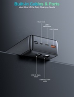 Batterie externe 30000mAh avec câbles Type C et L intégrés, écran LED numérique, charge rapide SCP22.5W PD20W PN-A30