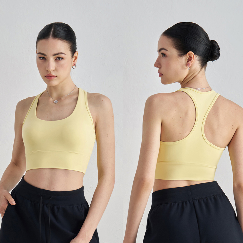 Custom Logo Plus Size Gym Vest Sports Bras High Strength Shock Absorbing I -Shaped Back Fitness Yoga Vest with Chest Pads