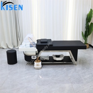 Lit de lavage de cheveux Kisen Premium pour salon de beauté avec système de température constante, livraison rapide, table personnalisée en usine - Product Image 3