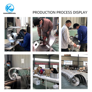 Thác nước bằng thép không gỉ, tiểu cảnh thác nước, đài phun nước hồ bơi, dùng trong nhà ngoài trời, suối nước nóng, spa, gắn tường - Product Image 6