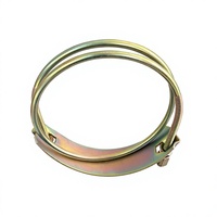 Collier de serrage double fil en acier inoxydable de 6,5 pouces, robuste, pour tuyaux, OEM, différentes tailles pour fixation de flexibles