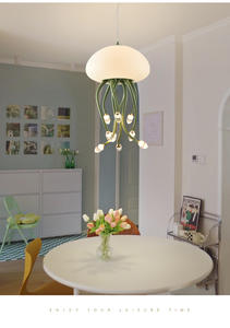 Lampu gantung Modern modis, lampu gantung ubur-ubur ruang tidur ruang tamu - Product Image 4