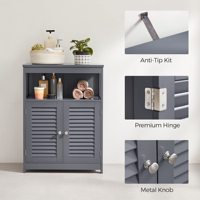 Organisateur en bois à trois niveaux de style vintage, 1 porte, 3 tiroirs amovibles, armoire de rangement pour salle de bain et cuisine