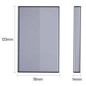 Disque Dur Externe pour Ordinateur Portable et de Bureau, Type-C USB 3.0, 2 To, Double Sauvegarde Sécurisée, Alimentation Externe, Aluminium - Product Image 1
