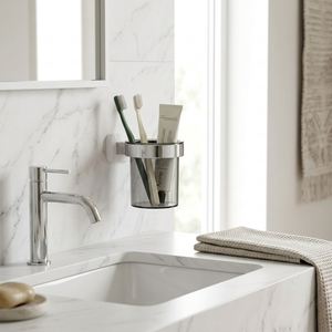Étagère murale adhésive noire pour cuisine, tube de rangement en plastique pour salle de bain et bijoux, gain de place, vente chaude transfrontalière - Product Image 1