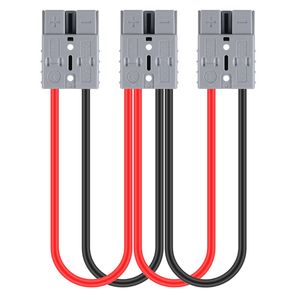 สายชาร์จสำหรับ nderson การเชื่อมต่อที่รวดเร็วปลดการเชื่อมต่อ1ถึง2ตัวเชื่อมต่อทองแดงสายแบตเตอรี่10AWG สายเคเบิล50A - Product Image 2