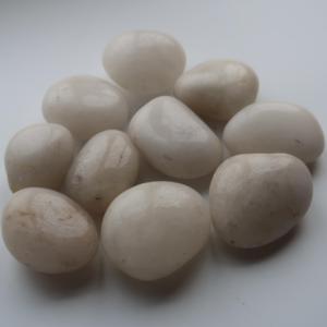 Galets et pavés blancs en <span class=keywords><strong>pierre</strong></span> naturelle hautement polis pour usage <span class=keywords><strong>extérieur</strong></span> de villa, respectueux de l'environnement - Product Image 2