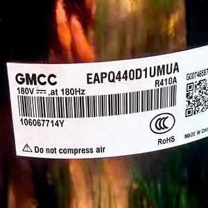 คอมเพรสเซอร์แบบสกรอลล์ Mizone รุ่น EAPQ440D1UMUA 180V 180Hz ใช้สารทำความเย็น R410A สำหรับเปลี่ยนอะไหล่เครื่องทำความเย็น - Product Image 1