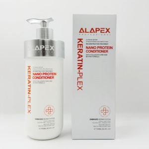 ALAPEX Keratin-Plex Biotin Nano Protein Shampoo & Conditioner Set Reparador para Cabello Seco, Dañado, Rizado y Teñido, 750ML - Product Image 4