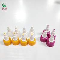 Bouchon à vis en plastique écologique 24/410 couleur personnalisée avec bec verseur anti-fuite pour cosmétiques et colle capillaire
