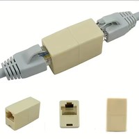 Netzwerk Ethernet Dual Gerader Kopf LAN-Kabelverbinder Kupplung RJ45 CAT 5 5E 6 6a Verlängerungsstecker Netzwerkkabel-Verbinder