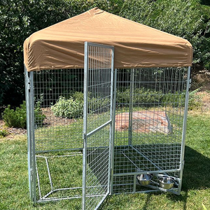 Gaiola para Cães de Grande Porte para Uso Externo, Fabricada com Malha Soldada de Aço Galvanizado e Revestimento em Pó, Ideal para Uso Doméstico - Product Image 6
