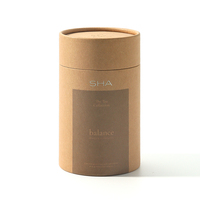 Emballage personnalisé en tube biodégradable de qualité alimentaire pour matcha, boîtes rondes gaufrées, emballage de qualité supérieure pour grains de café