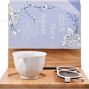 Solid Wood Reading Bookshelf With Cup Holder <b>Foldable</b> For Tablet <b>Office</b> <b>Desk</b> Storage Rack - Product Image 2
