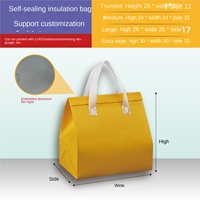 Sac isotherme en aluminium à motif léopard avec poignée, pour la restauration, les plats à emporter, la restauration rapide, l'isolation des écrevisses, vente en gros