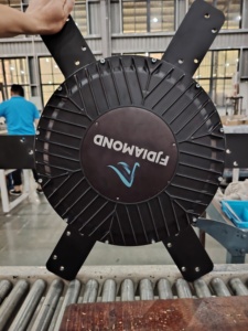 Ventiladores de Techo Industriales Gigantes de Alta Calidad y Bajo Consumo Energético, Motor PMSM de 1.1kw, 7.3m (24 pies), Aluminio, Silenciosos (38dB), Táctiles - Product Image 5