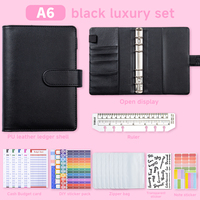 Carnet de budget A5 personnalisable en cuir, organiseur de monnaie, reliure pour carnet de notes, idéal pour la gestion de l'argent et des dépenses.