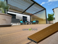 Terrasse extérieure Wpc Planches de terrasse en bois composite Platelage WPC Terrasse extérieure étanche