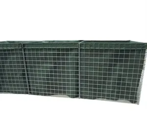 China Hesco Mil1 Hesco Barrière 10M Gabion Muur Hesco Kooien Met Concurrerende Prijs