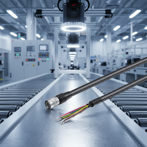 Macchina visione ore 6p femmina IO cavo ad angolo retto PVC per applicazioni automobilistiche-dalla Cina produttori di cavi flessibili - Product Image 1