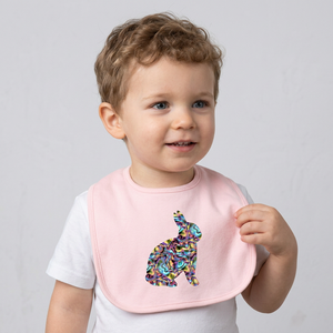 Venta Directa de Fábrica, Baberos para Bebé OEM, Tela de Spandex/Algodón, Ecológicos, Antibacterianos, Estilo Lindo, Opción de Logotipo Personalizado, Diseño Impreso - Product Image 1