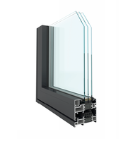 MINGLEI Fenêtres à triple vitrage à isolation thermique de qualité supérieure pour villas et maisons passives, avec moustiquaire