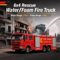 Camion de lutte contre l'incendie à eau et mousse 10000L 12000L 15000L, pompe à haut débit 64L/s, portée 70m, SHACMAN F3000 6x4, véhicule de sauvetage et d'incendie