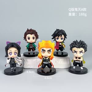 10 Estilos <span class=keywords><strong>Q</strong></span> <span class=keywords><strong>Posket</strong></span> Versión Anime Japonés Kamado Tanjirou Kamado Nezuko Modelo de Juguete de Dibujos Animados Figura de Anime de PVC - Product Image 2