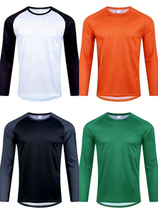 Maglia da Uomo Personalizzata per Corse Automobilistiche a Maniche Lunghe Jersey da Moto con Girocollo Eco-Friendly ad Asciugatura Rapida - Product Image 2