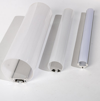 Bandes lumineuses rondes à LED, en Aluminium, diffuseur anodisé par valise