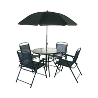 Anpassbare, frei kombinierbare, coole, leicht zu reinigende, tragbare, klappbare Eisen-Gartenmöbel für den Außenbereich, Hotel, Park, Café, Kaffeetisch und Stuhl