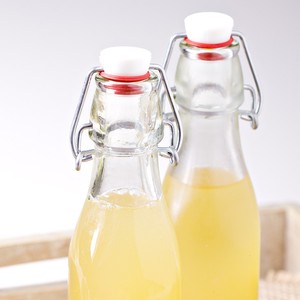 Bouteilles d'eau en verre transparentes rondes/carrées de haute qualité avec couvercle à clip pour Kombucha, bière, <span class=keywords><strong>tequila</strong></span> et boissons gazeuses - Product Image 4