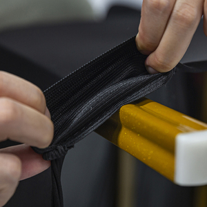 Housse de chaise noire en spandex élastique épaissi personnalisée Housse de chaise durable pour hôtel, banquet et mariage - Product Image 5