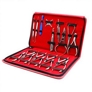 BISONS - Juego de 19 Pinzas Dentales de Ortodoncia Manuales de Calidad Alemana, Acero Inoxidable Profesional, Certificado CE - Product Image 1