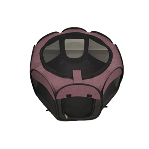 بيع بالجملة أكسفورد أسلاك الفولاذ الحيوانات الأليفة خيمة بسيطة مثمنة سياج قفص القطط داخلي خارجي قابل للطي سحاب بيت بيت القط المعزول - Product Image 2