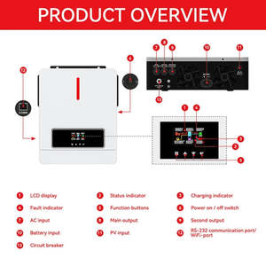 Special Offer Hybrid <b>Solar</b> Inverter 4.2KW 6.2KW 24V 48V 230Vac 120A MPPT <b>Charging</b> <b>Controller</b> Off-grid PV 500VDC <b>Solar</b> Inverter 4 - Product Image 2