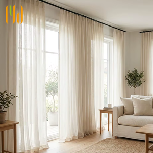<span class=keywords><strong>Tissu</strong></span> de rideau en maille transparente blanc chaud sur mesure <span class=keywords><strong>au</strong></span> <span class=keywords><strong>mètre</strong></span> – Rouleau de rideaux en gros pour magasin de rideaux - Product Image 1