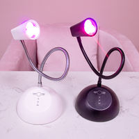 Tragbare wiederauf ladbare kabellose UV-LED-Blitz härtung Dual Light UV-LED Soft Gel Fingers pitze Flexible Touch Desk Tisch nagel lampe