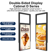 Pantalla Digital Colgante Ultrafina de Alto Brillo (2500 nit) de 55 Pulgadas para Menús de Restaurantes