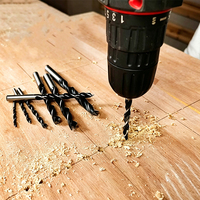 Jeu de 8 forets à pointe conique en acier à haute teneur en carbone, 3-10 mm, pour le travail du bois, kit de forets de qualité supérieure pour perceuse électrique