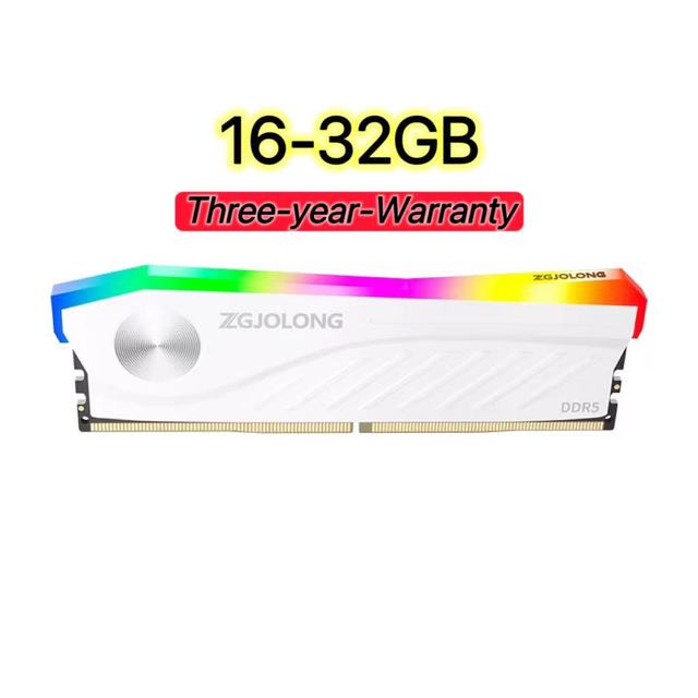 RGB DDR5 16GB 24GB 32GB 6400mhz RAM Memory 8GB 16GB 6400mhz for PC Desktop Gaming Stock 4GB Capacity With ECC Function