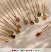 Dainty Birthstone Collier Polar Star Birthstone Pendentif Colliers pour Femme Anniversaire Cadeau Idéal