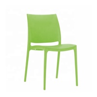 Vente en gros de meubles de restaurant au design moderne chaise en plastique empilable pour villa et cour utilisation en extérieur