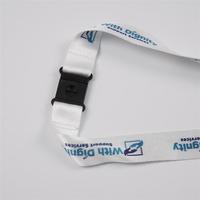 CH Wholesale Sublimation Printing Polyester Lanyards With Logo Custom Certification Keychain OEM ODM ECO Promotion Event Gifts